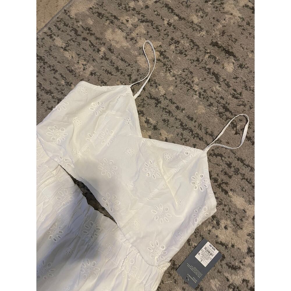 Universal Thread White Eyelet Crop Top Midi Skirt Set NWT Size Large - Picture 5 of 5
